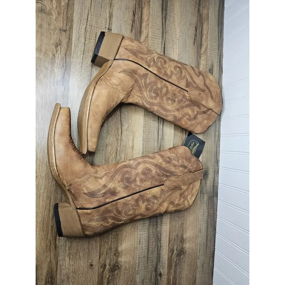 JB Dillon Reserve Ponderosa Leather Western Boots Women's 9 New Cowhide Calf - Picture 6 of 12